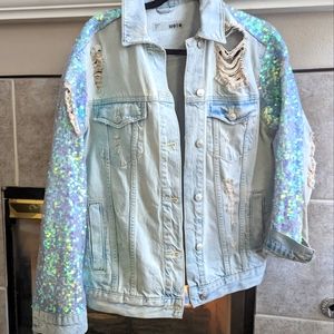 Sequin jean Jacket